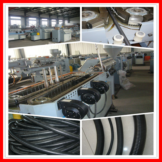 PVC Single Wall Corrugated Pipe Making Machinery
