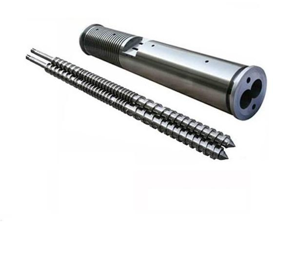 Parallel Double Screw and Barrel for PVC Tube/PVC Pipe/PVC Sheet/PVC Granules Plastic & Rubber Machinery Parts