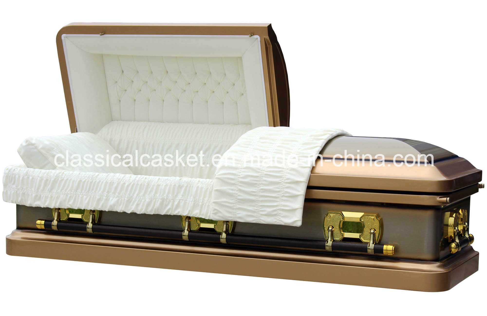 Tiger Eye 18ga Steel USA Casket