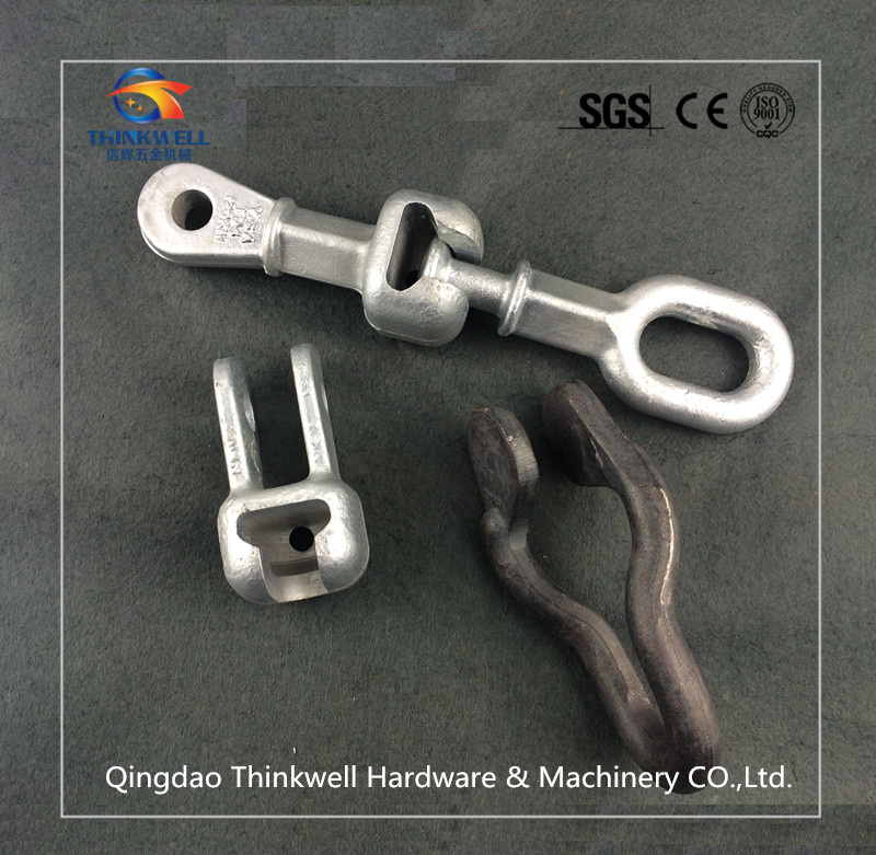 Forging Pole Line Fitting Twist Shackle/ Ball Eye/ Socket Eye