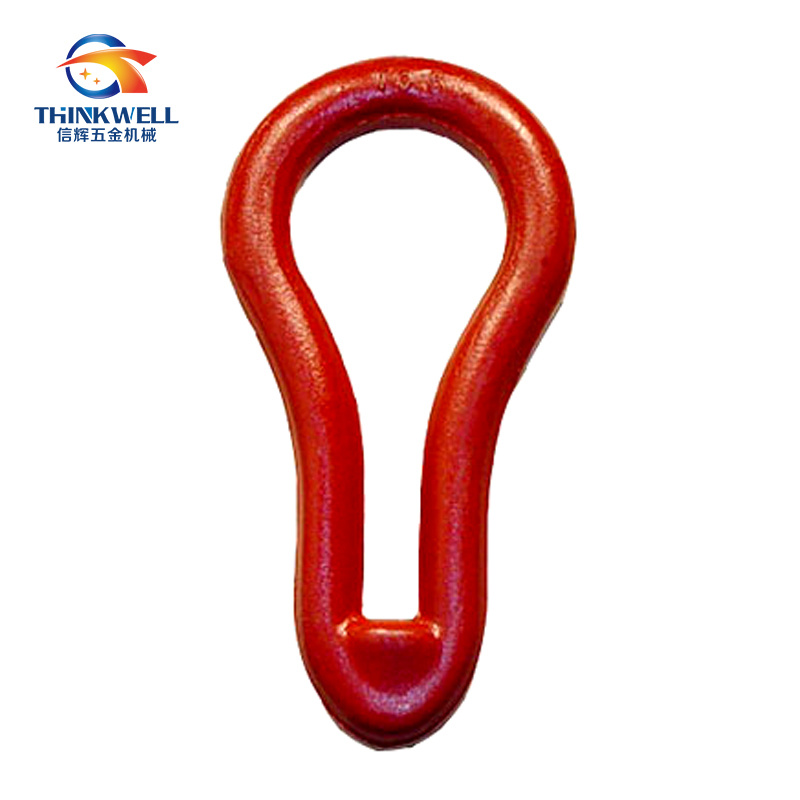 Red Painted Forged Steel Grab Ring, Waist Link