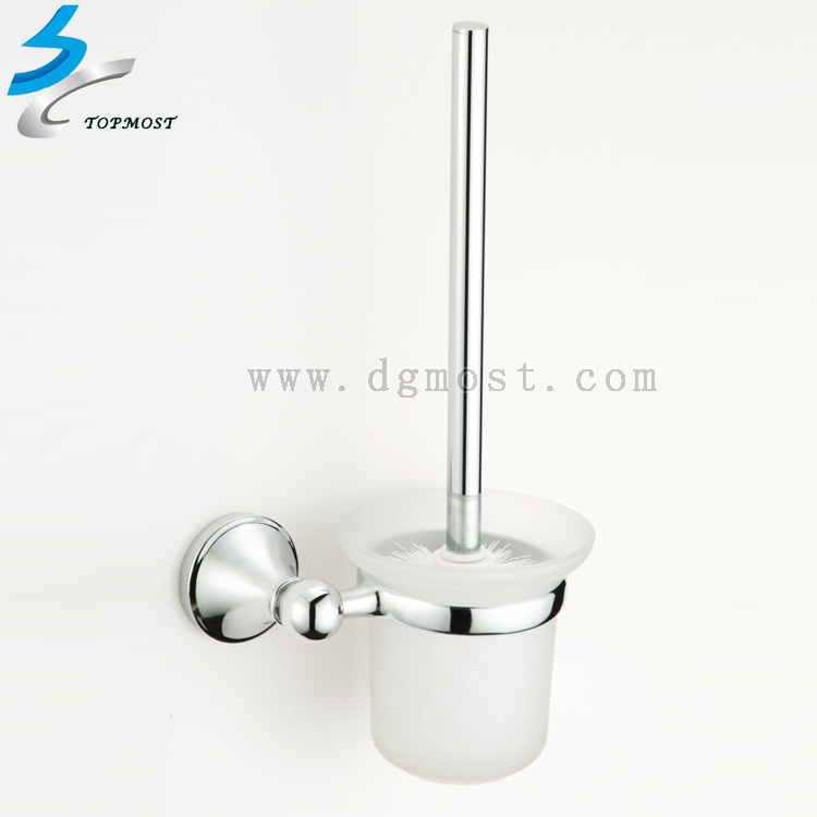 Polishing Stainless Steel Metal Bathroom Toilet Brush Holder