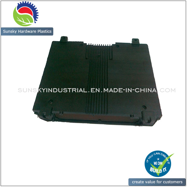 Black Coating Aluminium Casting for Telecom Equipment Cover Case (DC26014)