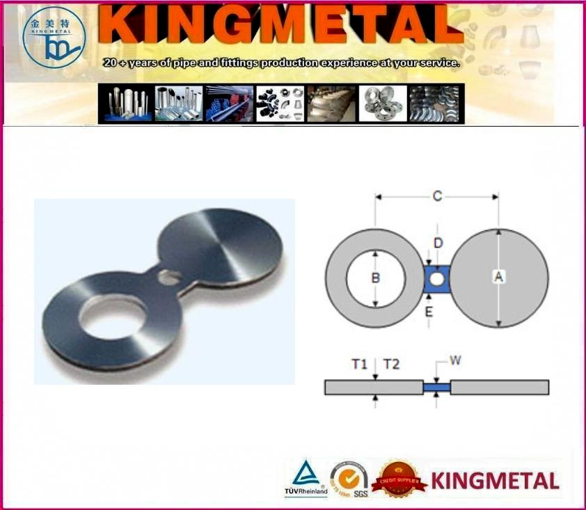 Spectacle Blind Steel Flange 150#, 300#, 400#, 600#