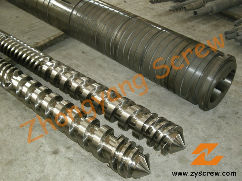 Parallel Twin Screw Barrel Double Screw Barrel for PVC Pelletizing