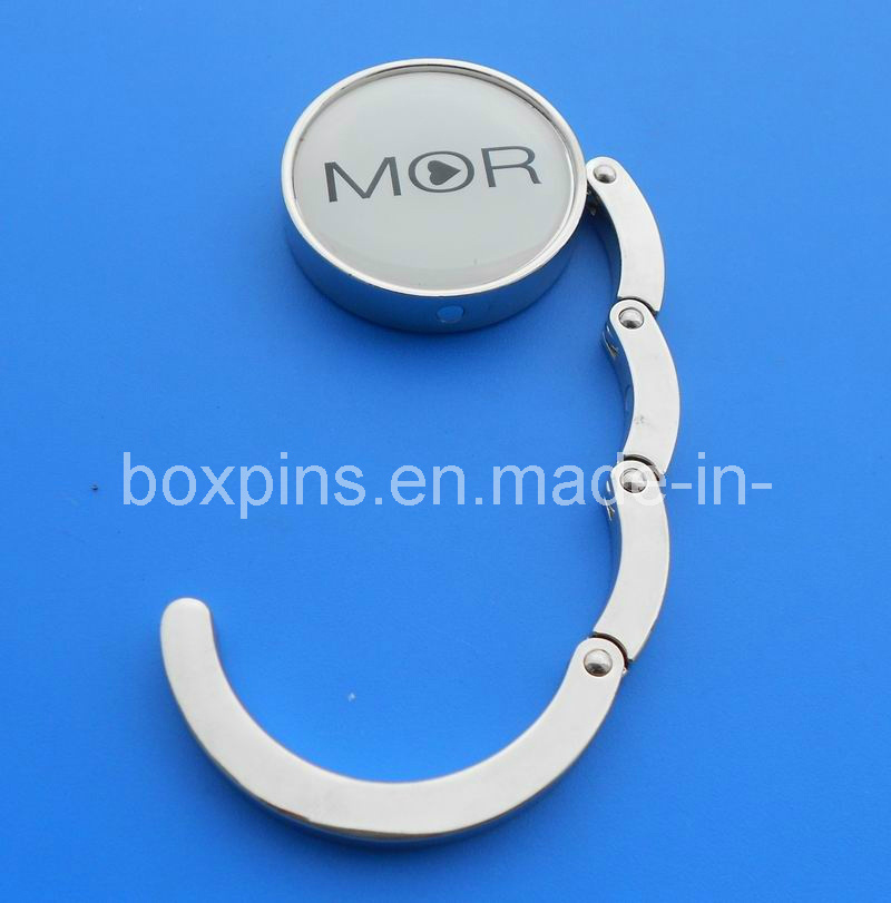 Logo Printing Metal Round Bag Hanger