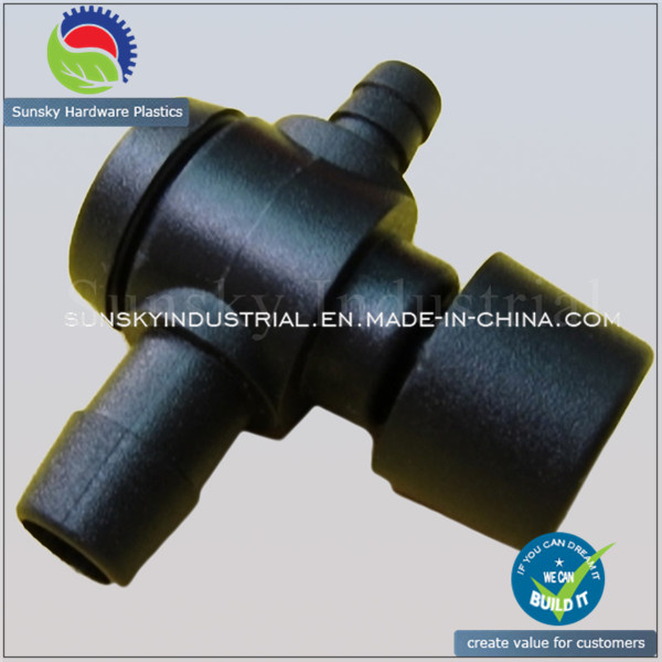 Injection Molding Plastic Part for Valves T-Connector (PL18018)