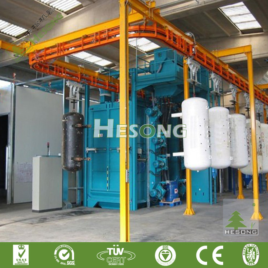 Hot Product Overhead Rail Wheel Shot Blasting Machine