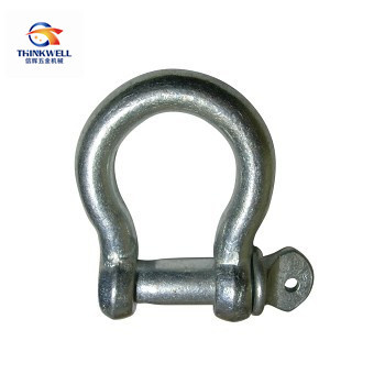Open Die Forging Steel European Type Large Bow Shackle