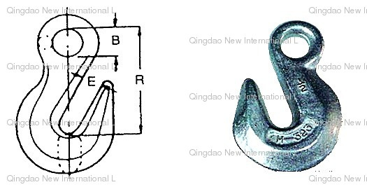 Forging H-330 Chain Hooks-Eye Grab Hooks