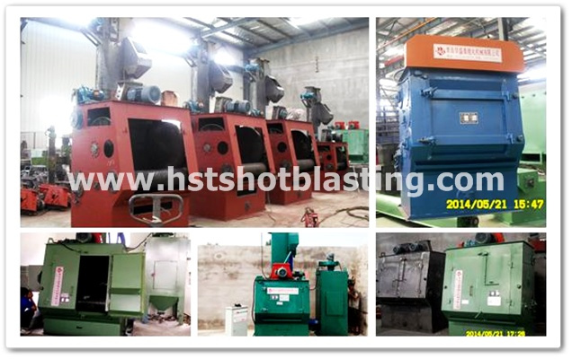 Rubber/Metal Crawler Type Casting Deflashing Shot Blasting Machine