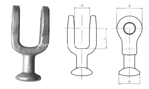 Hot Dipped Galv Die Forging Ball Clevis