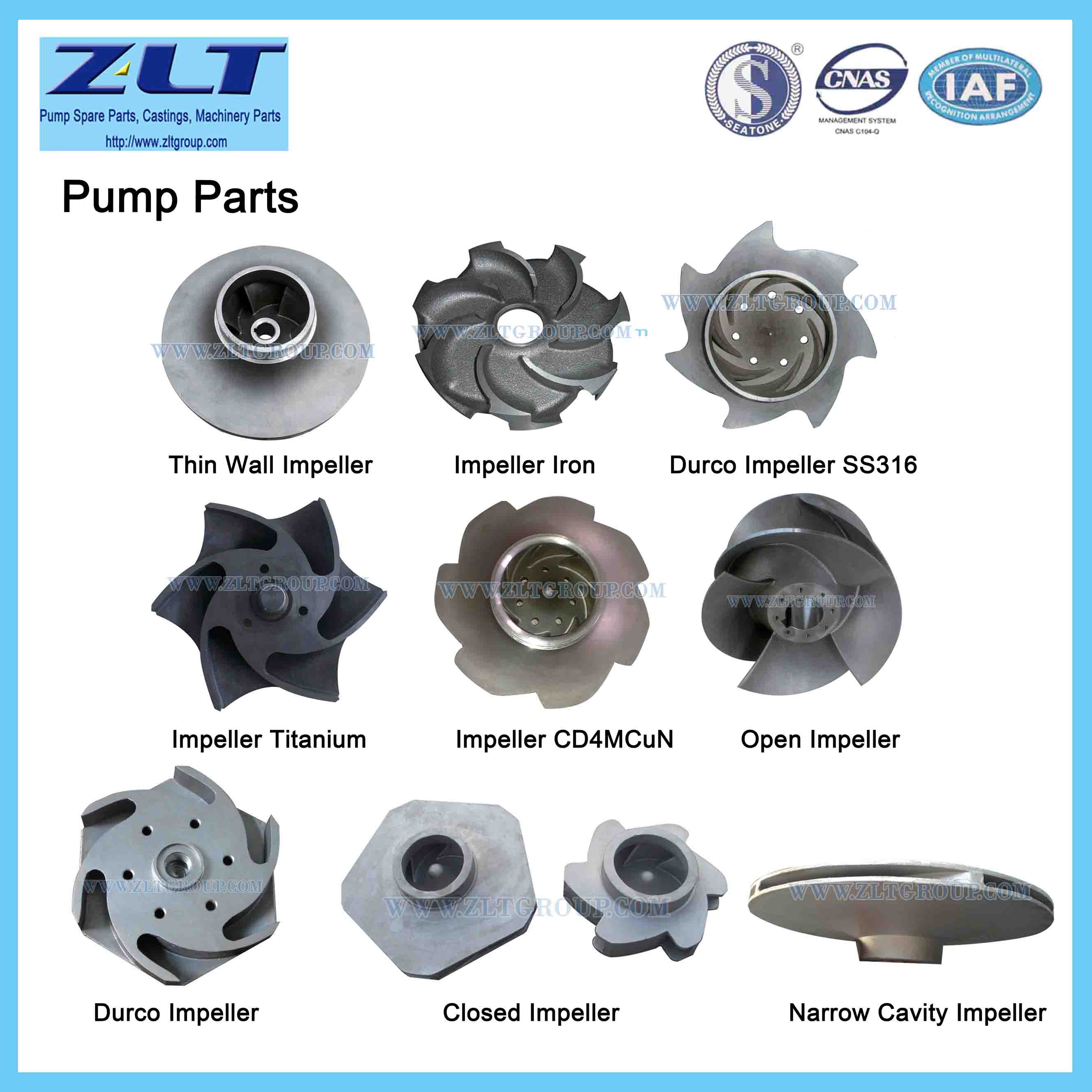 Pump Parts Impeller for Investment Casting
