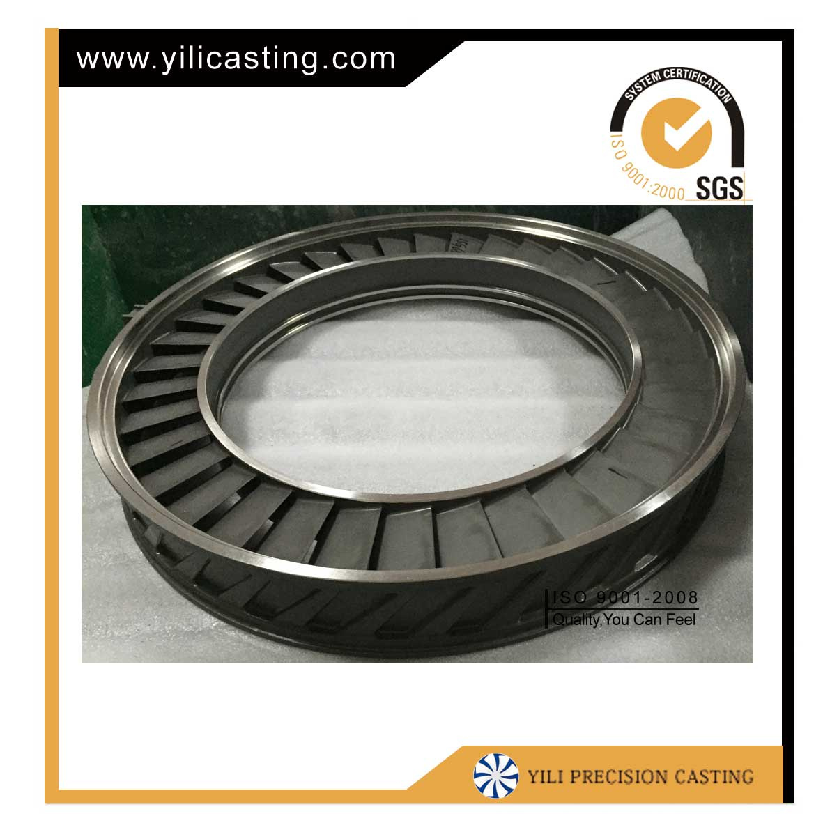 Turbocharger Nozzle Ring Investment Casting Used for Locomotive Railway Industry