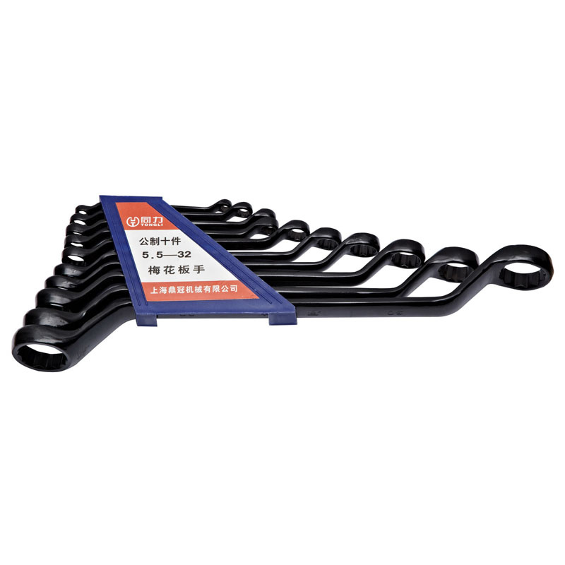 Plastic Rack Black Ring Spanner (45# carbon steel)