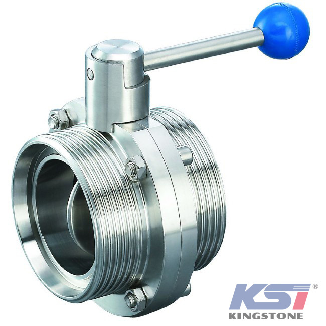 Sanitary Stainless Steel Threaded Butterfly Valve
