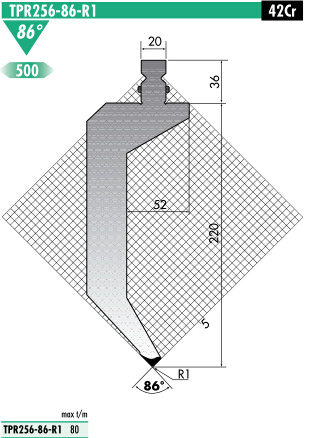 Standard European Press Brake Punch and Die