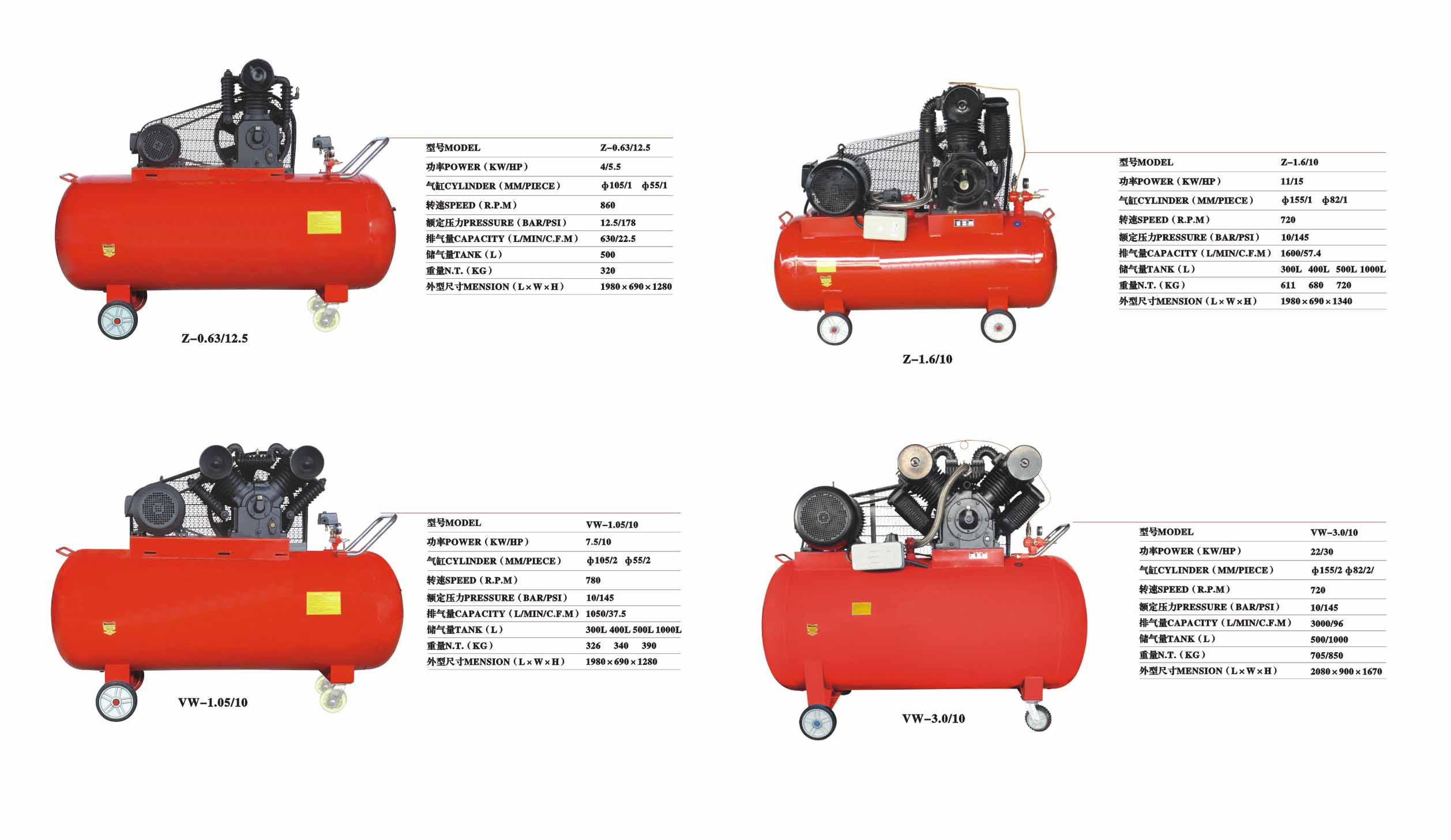 Small Portable Air Compressor Pump Machine