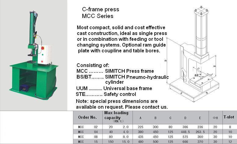 Pneumo-Hydraulic Press Machine