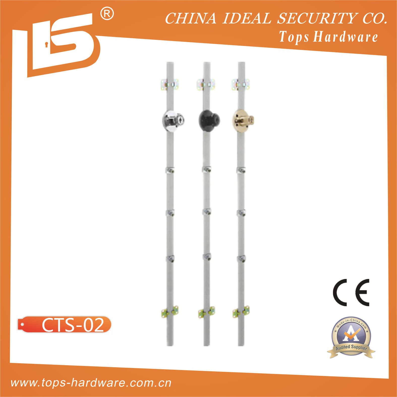 Three Interlocking Desk Drawer Locks (CTS--02)