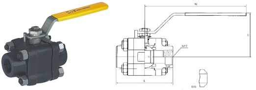 Class800~1500 Forged Steel Ball Valve