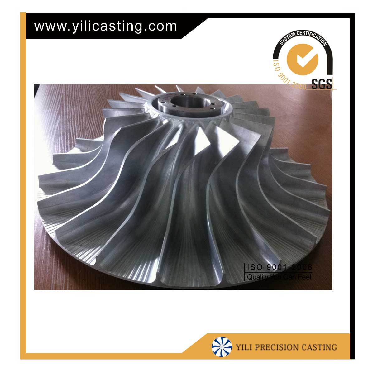 CNC Machining Turbo Parts Aluminum Alloy Impeller