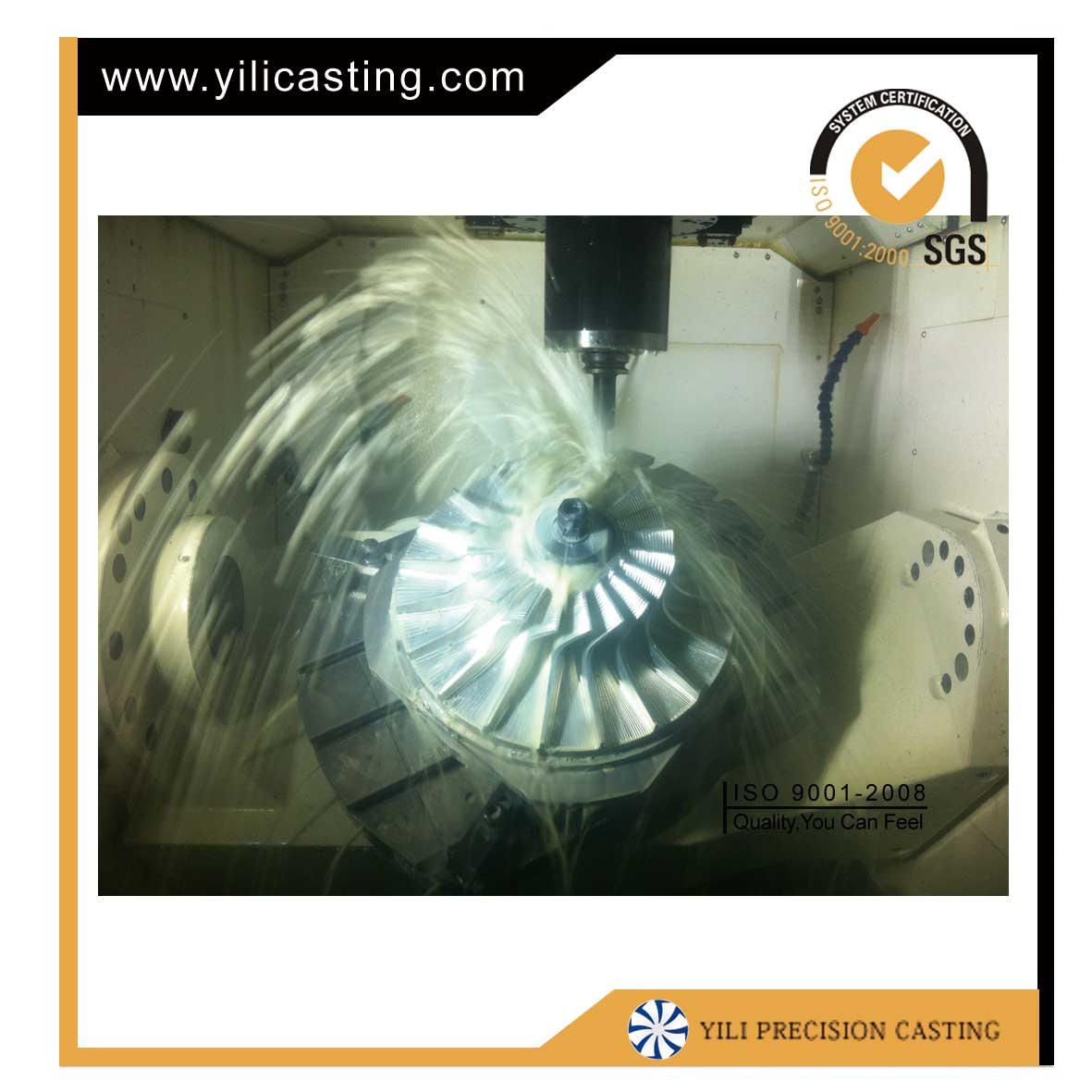 Locomotive Turbocahrger Components CNC Machining Impeller