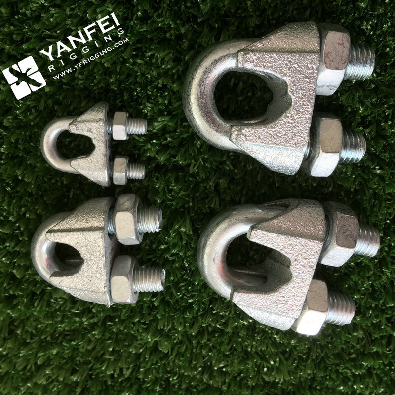 Drop Forged, Galvanized DIN741 Malleable Wire Rope Clip