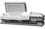 Lincoln Silver 18 Gauge Steel Brushed Casket