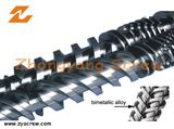 Twin Parallel Twin Screw and Barrel Bimetallic Screw Barrel for Recycled Plastic