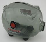 Clear Plastic Money Box in Pig Shape