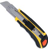 2015 New Design Three Blades Utility Knife Assist Sk4 18mm Safety High Quality Rubber Cutting Hot Knife