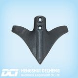 Shell Mold Casting Iron Ht250 Hoe for Cultivator with Blackening and Smooth Surface