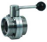 Stainless Steel Sanitary Thread Butterfly Valve