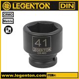 Cr-Mo 3/4 Inch Drive Standard 41mm Impact Socket Lifetime Warranty Legenton (A530041)