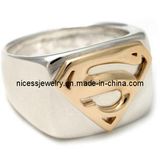 Fashion Jewelry Mold Superman Rose Gold Casting Ring (AR47)