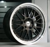 Car Alloy Wheel Black Machined Lip