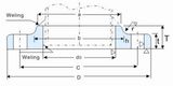 Stainless Steel Slip-on Flange of Nominal Size 10-600A