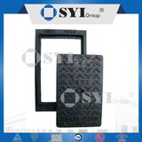 Cast Iron Manhole Cover with Square Frame