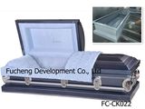 18ga Steel Square Corner Knight Silver Metal USA Casket (FC-CK022)