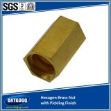 Hexagon Brass Nut with Pickling Finish