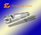 Concial Twin Screw and Barrel for PVC Plastic Water Pipe