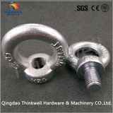 Galvanized Carbon Steel DIN Eye Bolt and Nut for Lifting